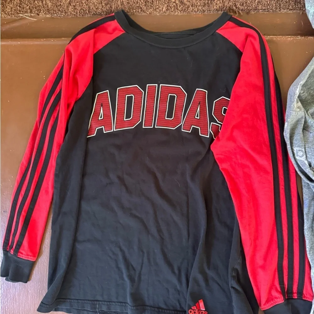 2 Adidas Kids' Long Sleeve T-shirts. Youth M (10/12)